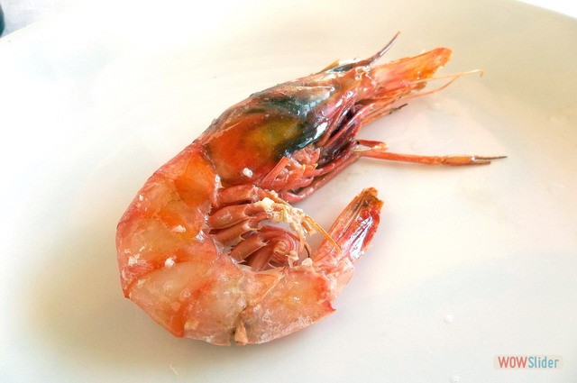 Gamb�n alistado a la brasa