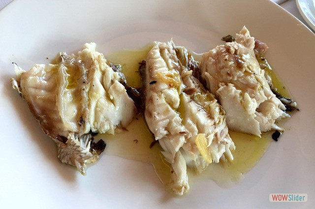 Bocinegro de roca a la brasa