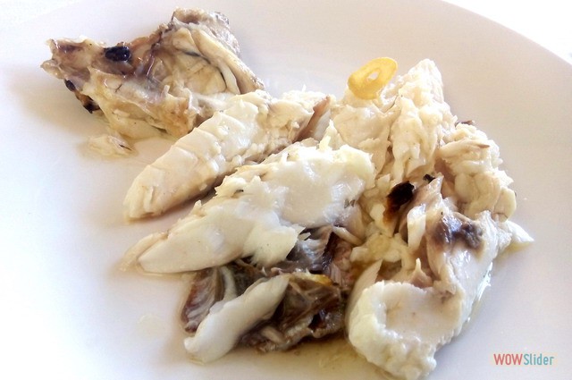 Bocinegro de roca a la brasa