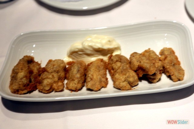 Sesos de cordero rebozados