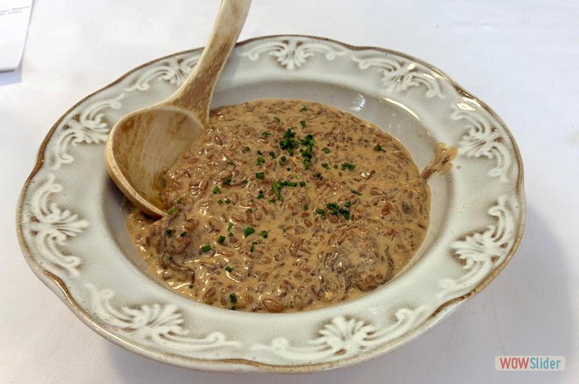 Arroz cremoso de setas